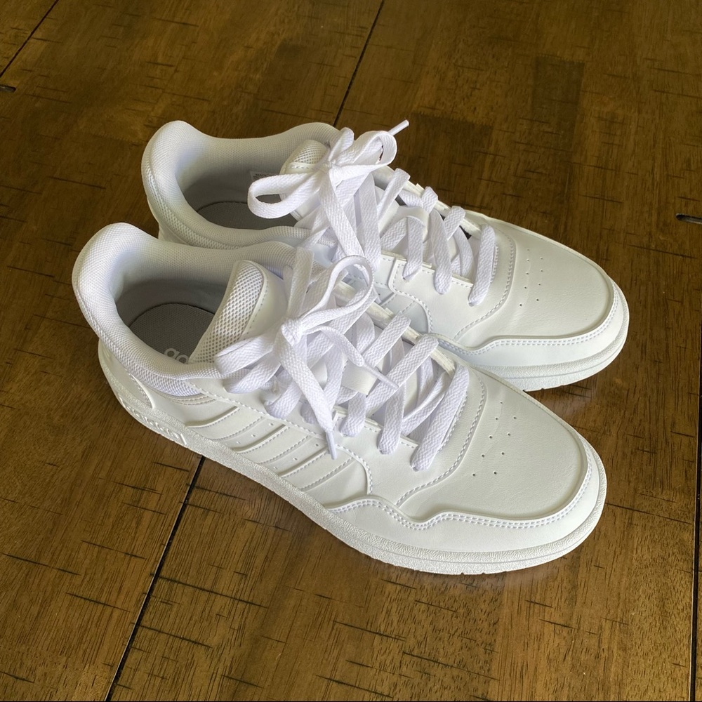 new white adidas sneakers